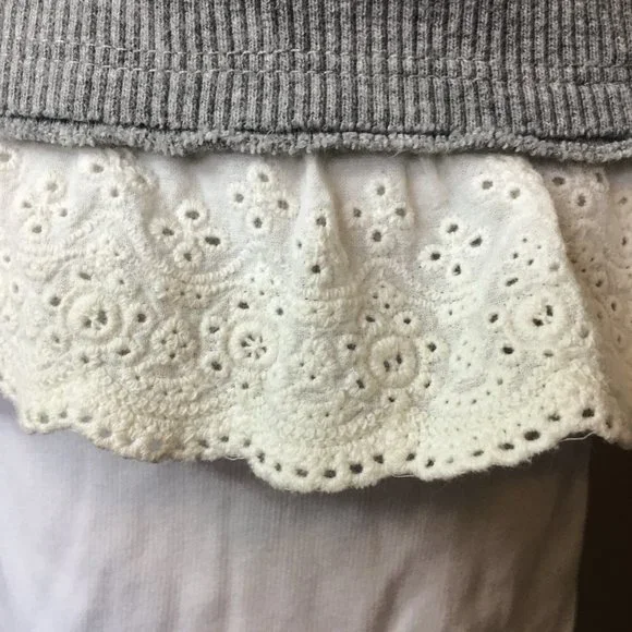 MINI SHATSU Puppy Lace Zip-Front Hoody